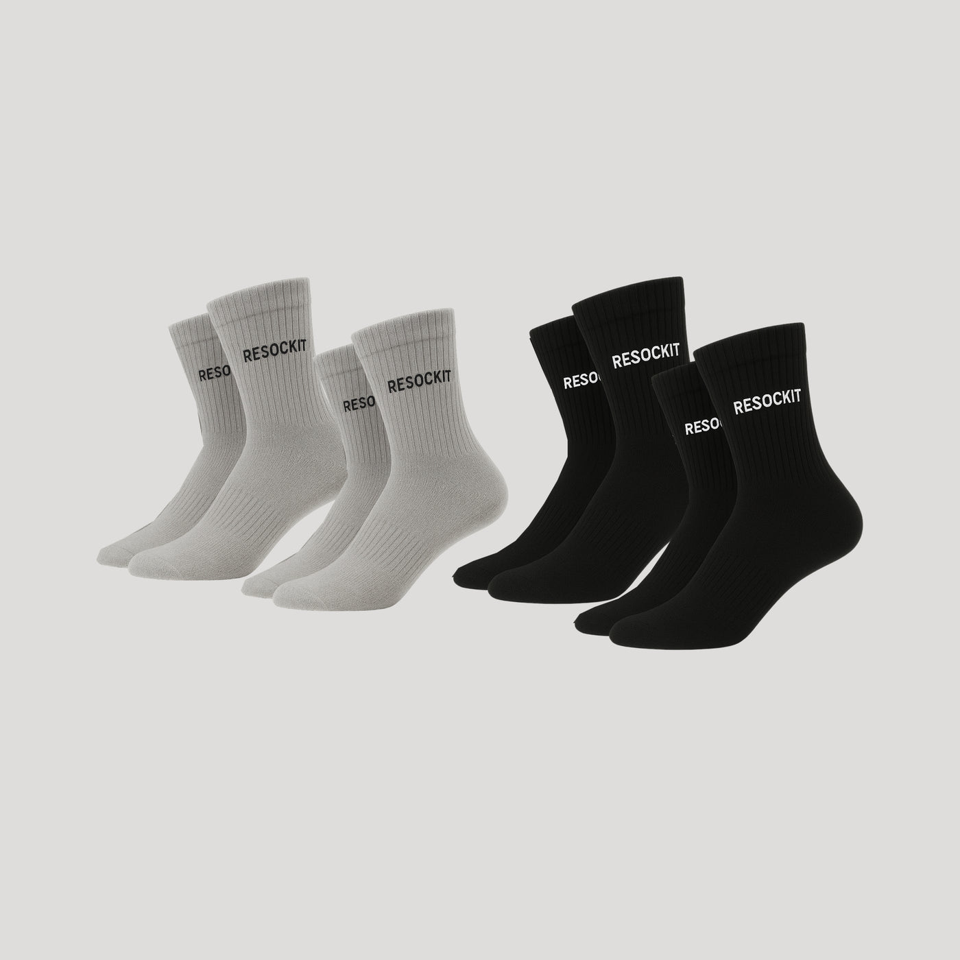 2+2 Mixed Color Pack – High Socks