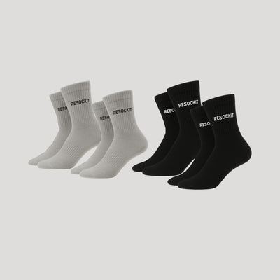 2+2 Mixed Color Pack – High Socks