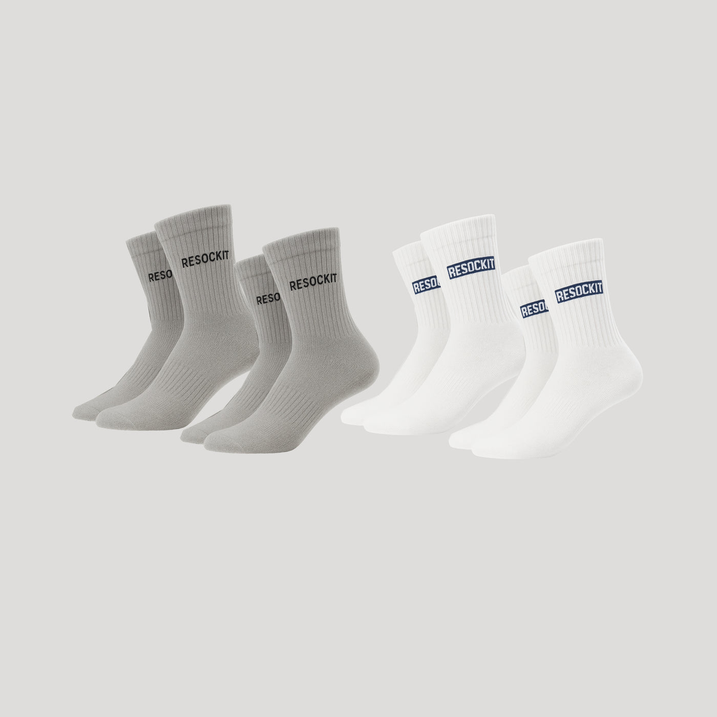 2+2 Mixed Color Pack – High Socks